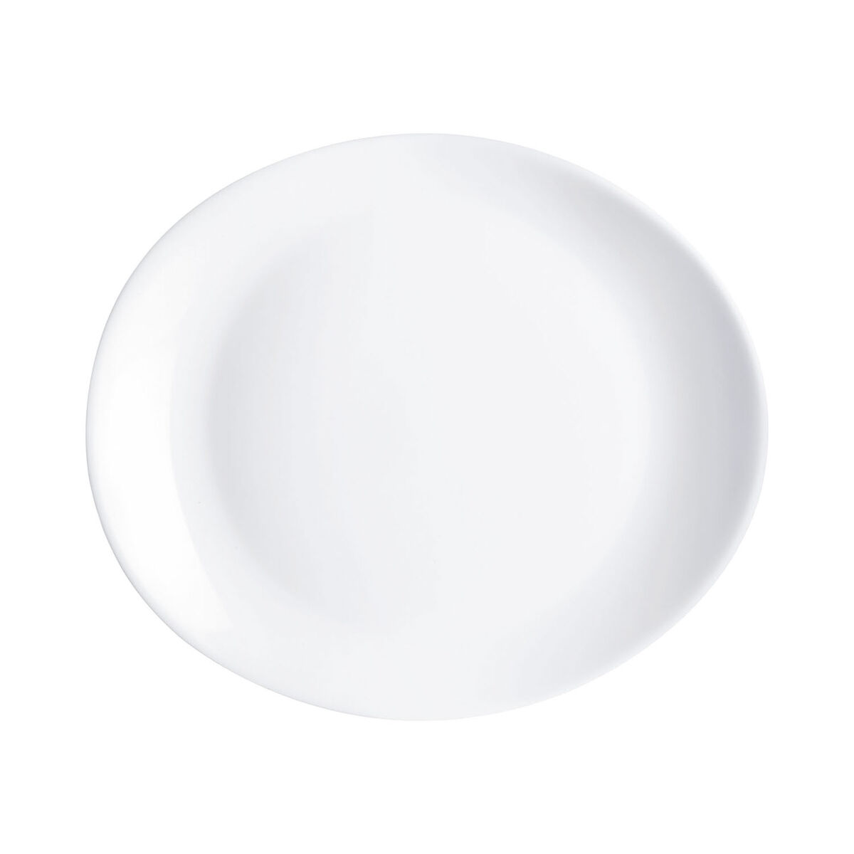 Flat Plate Luminarc Friends Time White Glass 30 x 26 cm (12 Units)