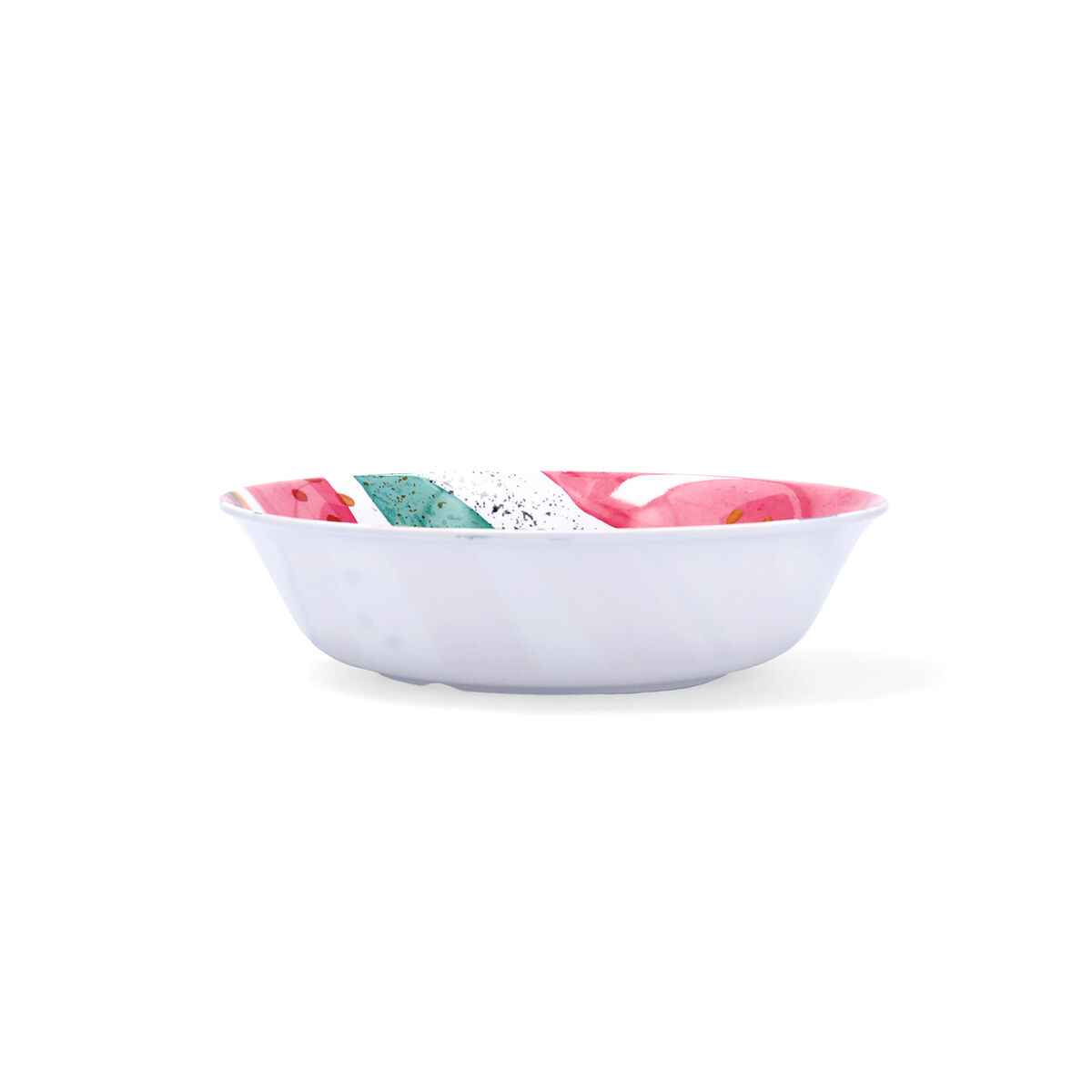 Deep Plate Quid Acuarela White Bioplastic  20 cm (12 Units)
