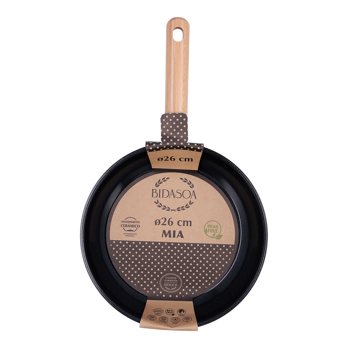 Pan Bidasoa Mia Grey Metal  26 cm (6 Units)