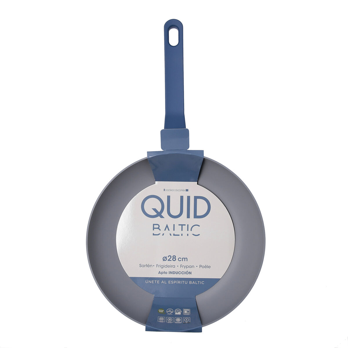 Pan Quid Baltic White Metal  28 cm (5 Units)