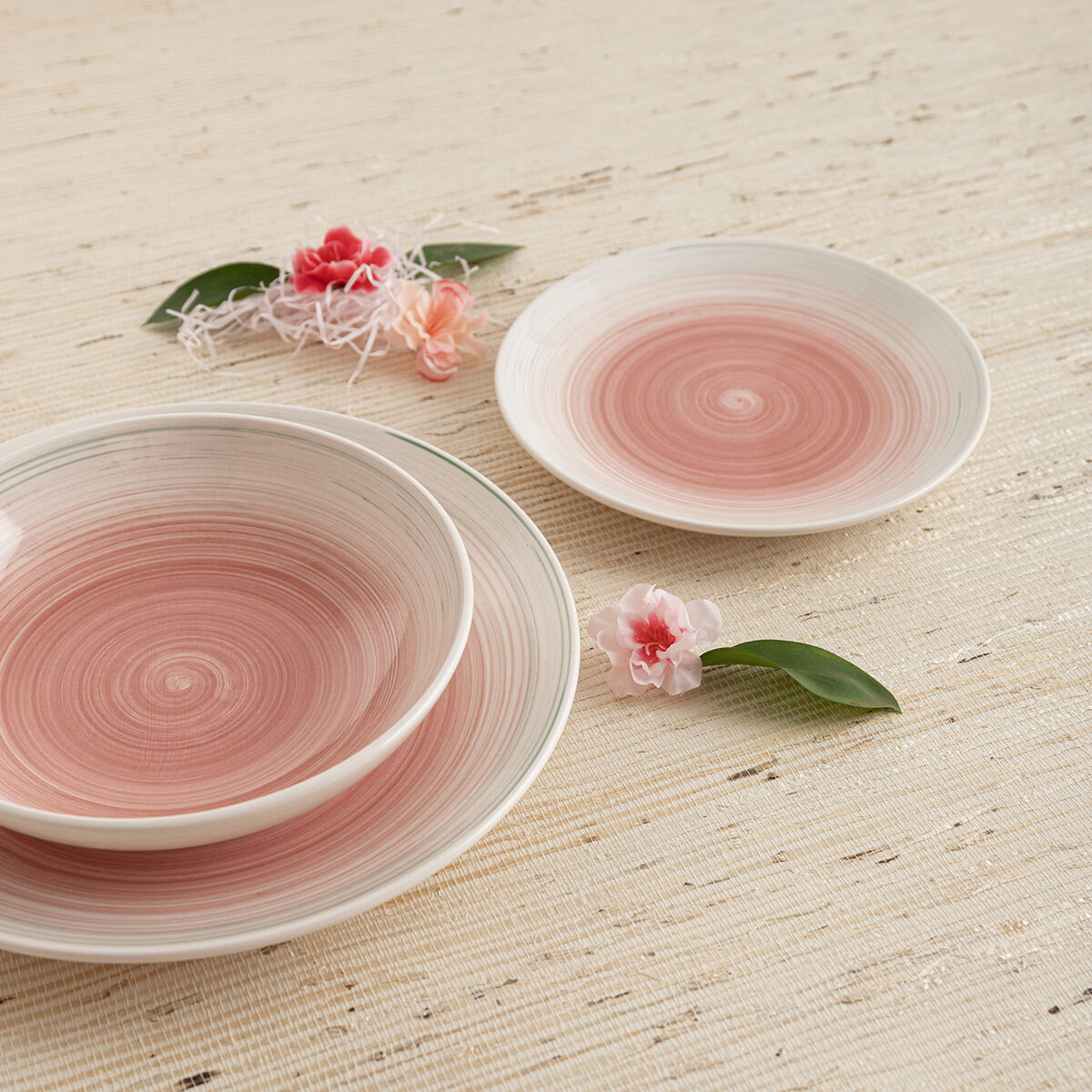 Dessert dish Quid Velvet Pink Ceramic  19 cm (12 Units)