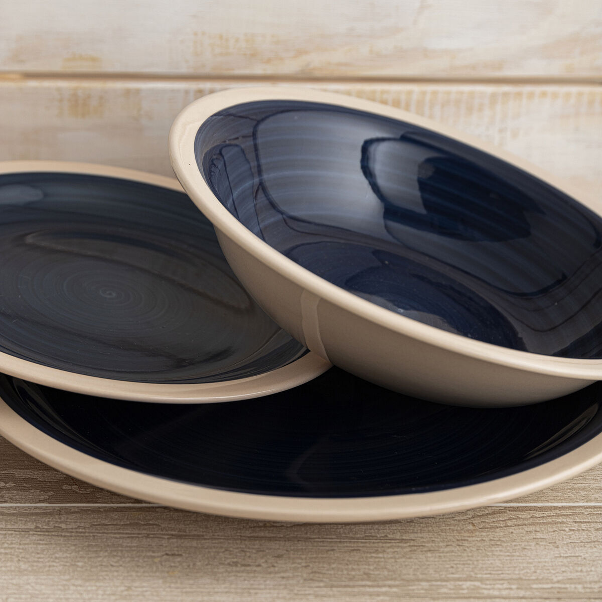 Deep Plate Quid Baltic Beige Ceramic  21,5 cm (12 Units)