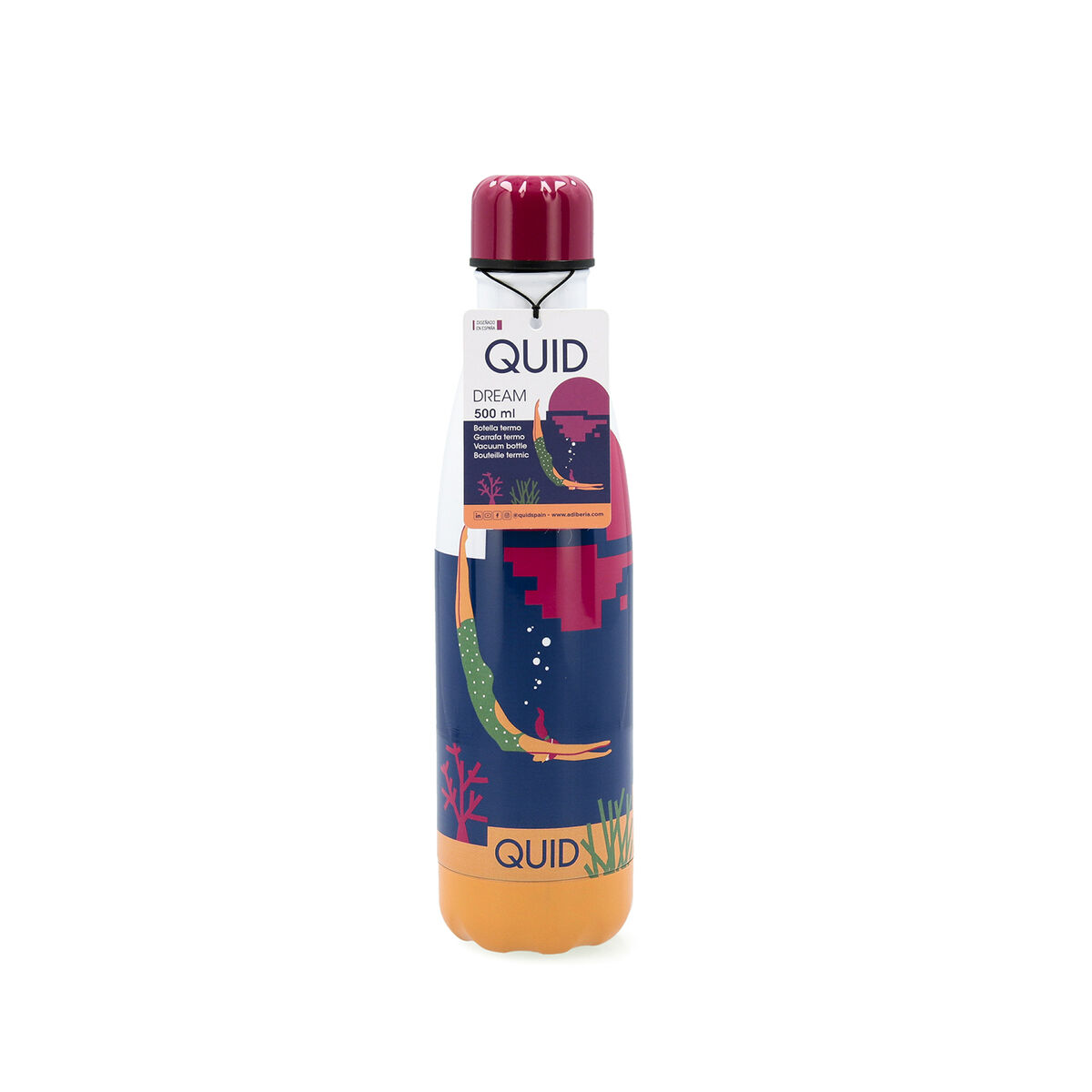 Thermal Bottle Quid Dream Blue 500 ml (12 Units)
