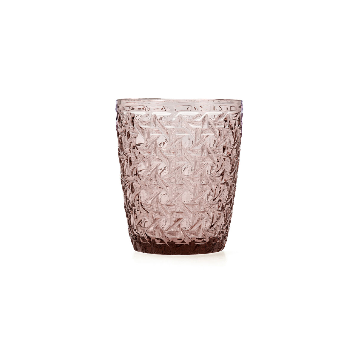 Glass Bidasoa Agata Pink Glass 300 ml (6 Units)