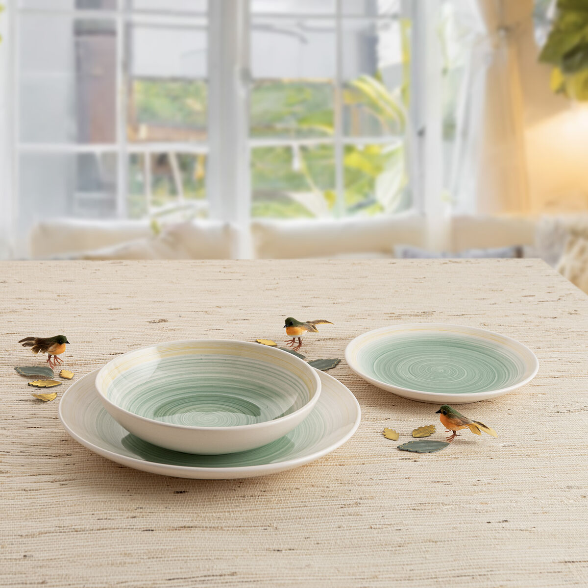 Deep Plate Quid Velvet Yellow Ceramic  21,5 cm (12 Units)