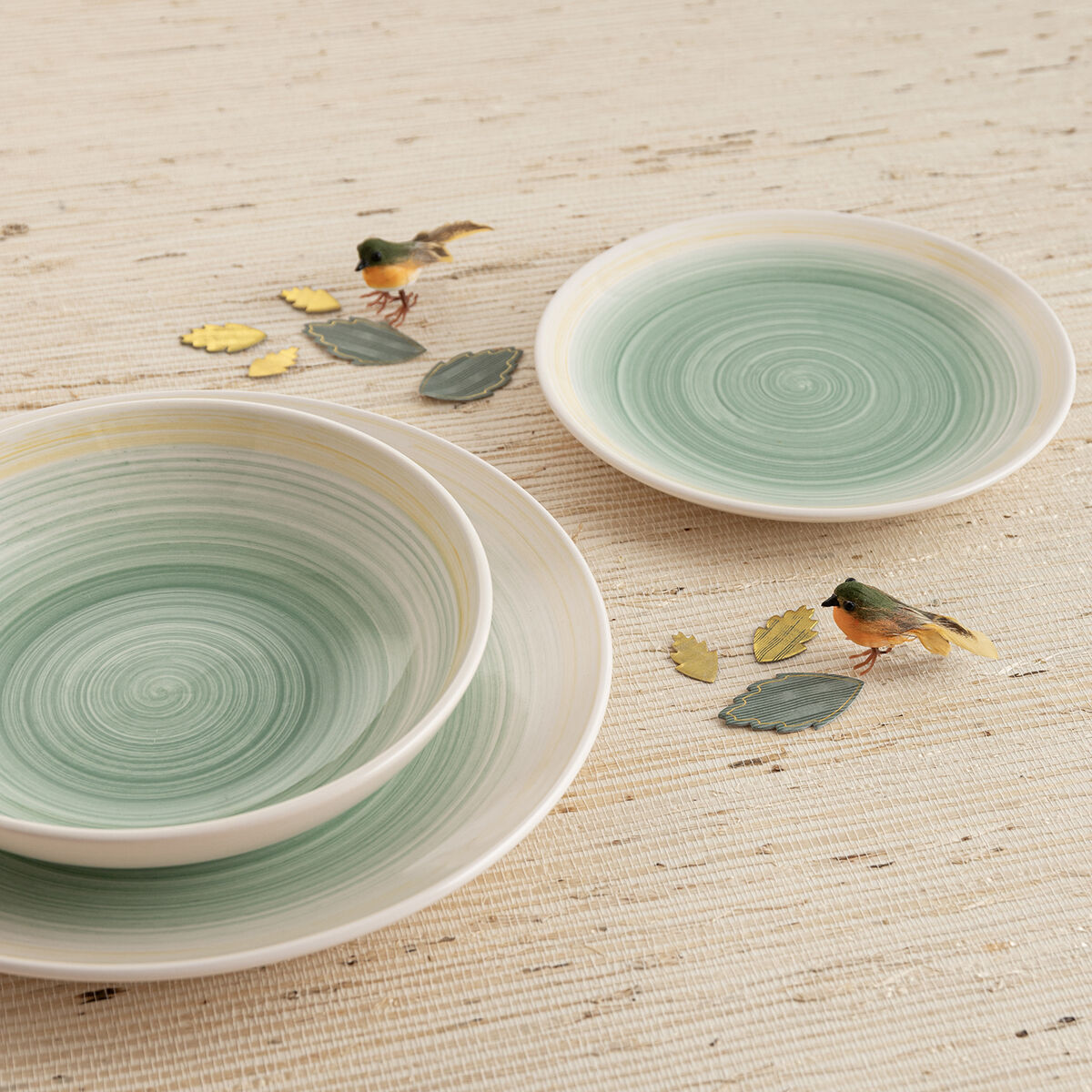 Deep Plate Quid Velvet Yellow Ceramic  21,5 cm (12 Units)