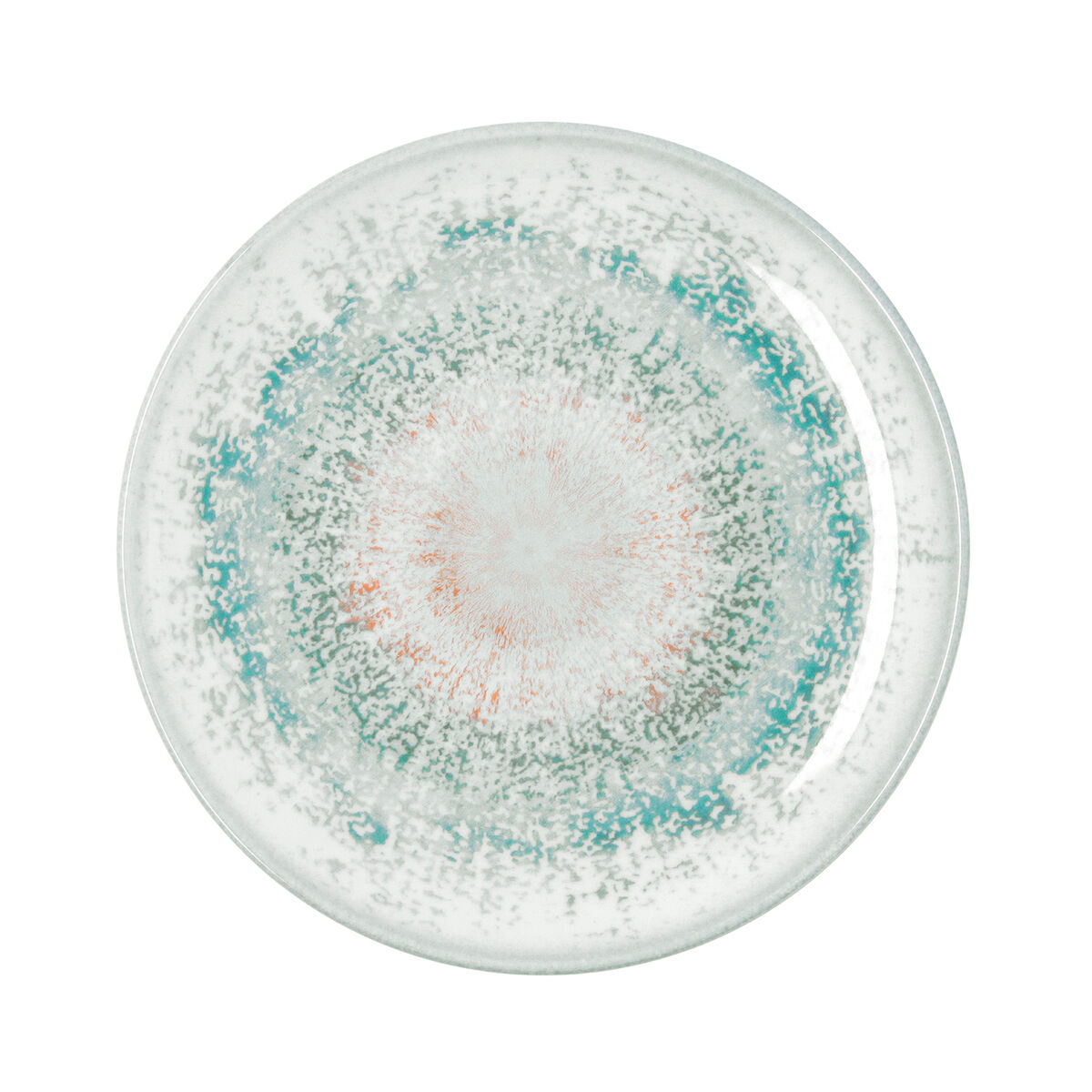 Flat Plate Bidasoa Kai Hydrozero White Ceramic  27 cm (6 Units)
