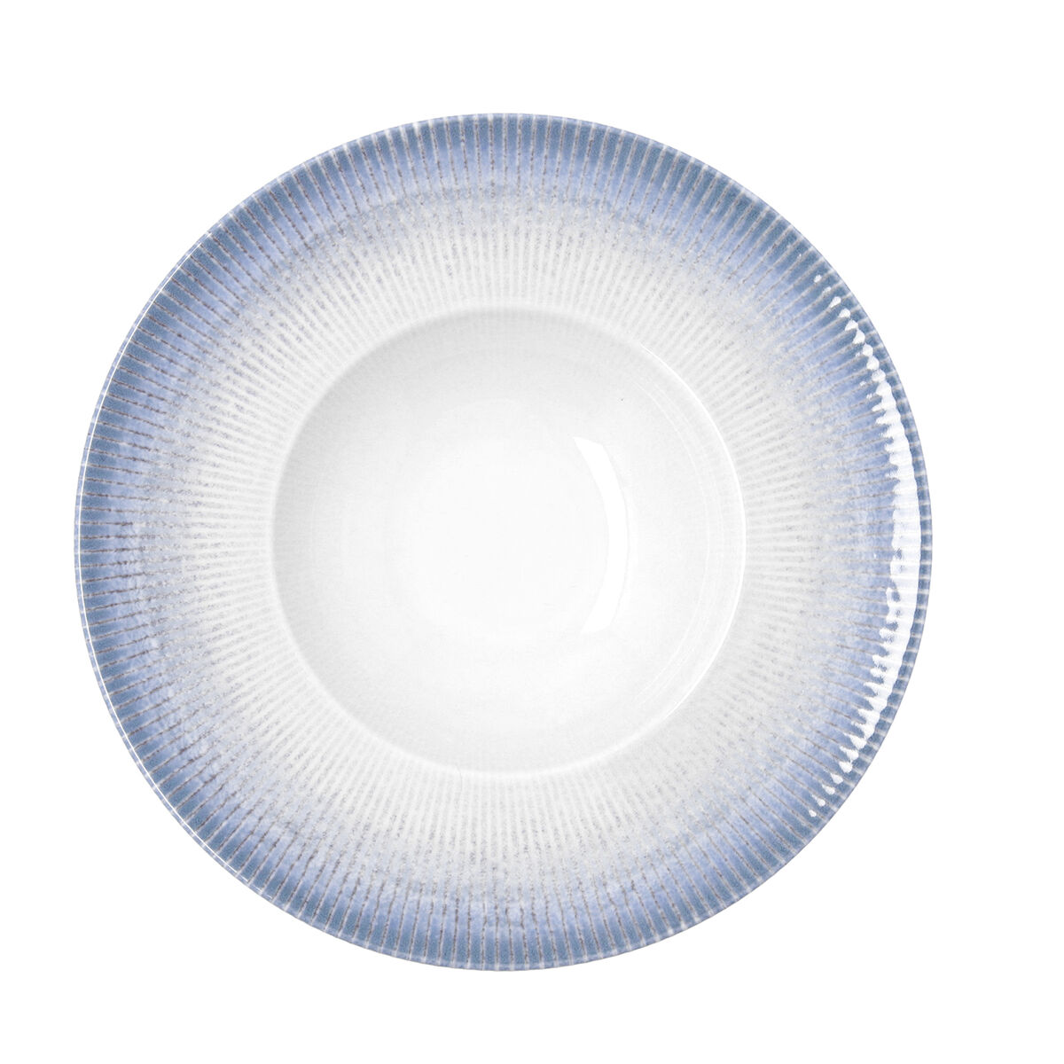 Pasta Dish Bidasoa Lea Hydrozero White Ceramic  26 cm (6 Units)