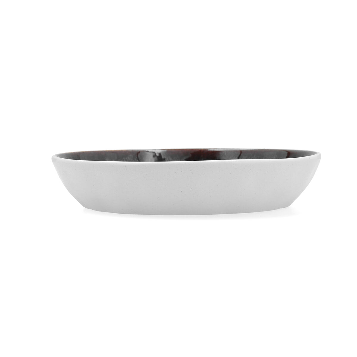Deep Plate Bidasoa Elite Brown Ceramic 21,5 x 4,6 cm (6 Units)