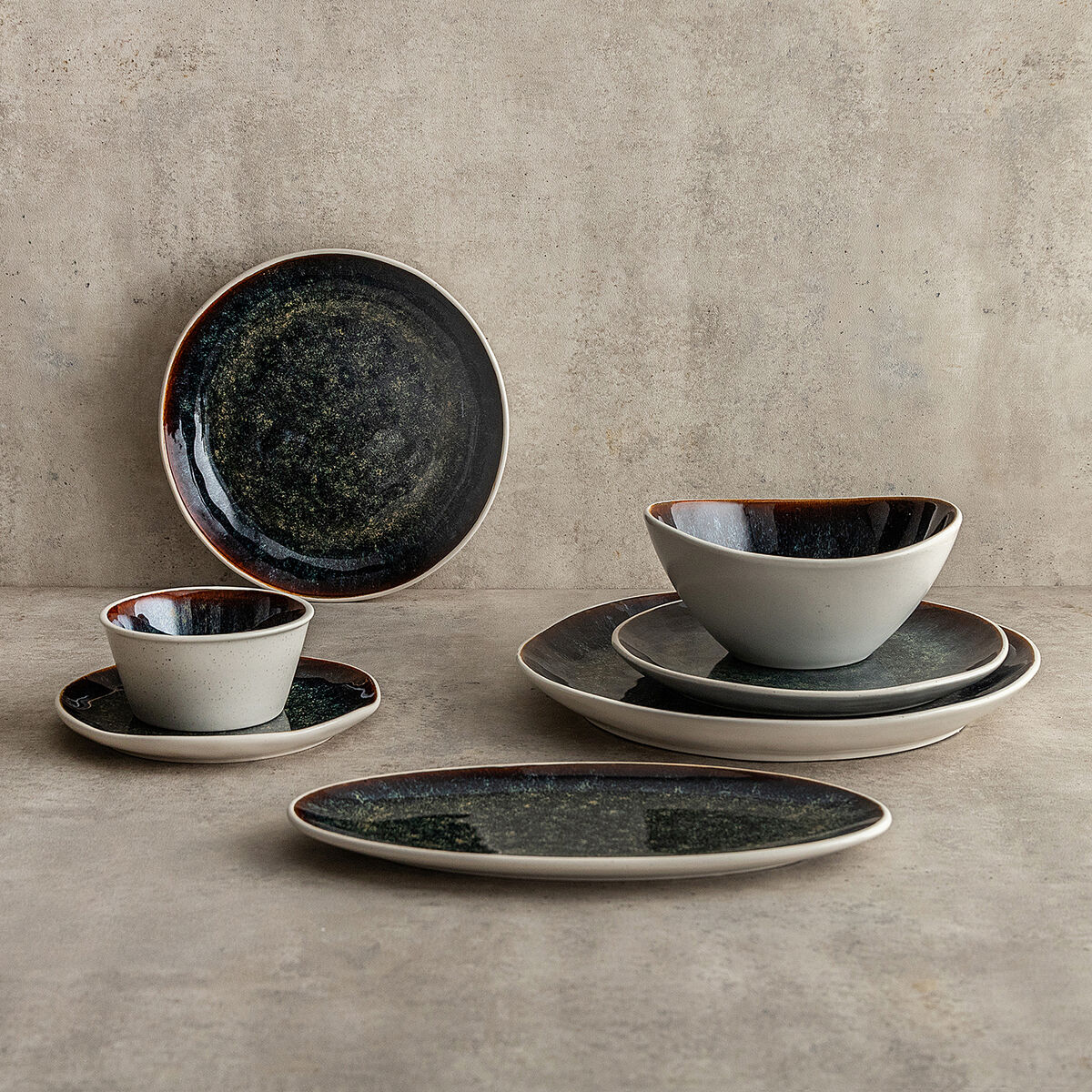 Snack Bowl Bidasoa Elite Brown Ceramic 10,5 X 5,5 CM (6 Units)
