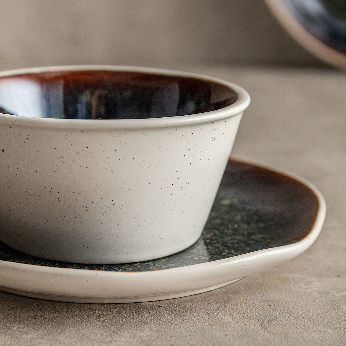 Snack Bowl Bidasoa Elite Brown Ceramic 10,5 X 5,5 CM (6 Units)