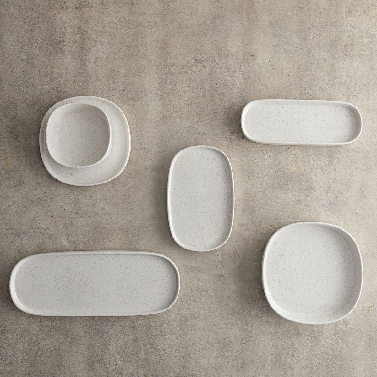 Flat Plate Bidasoa Elite White Ceramic 16,5 x 16,5 x 1,7 cm (8 Units)