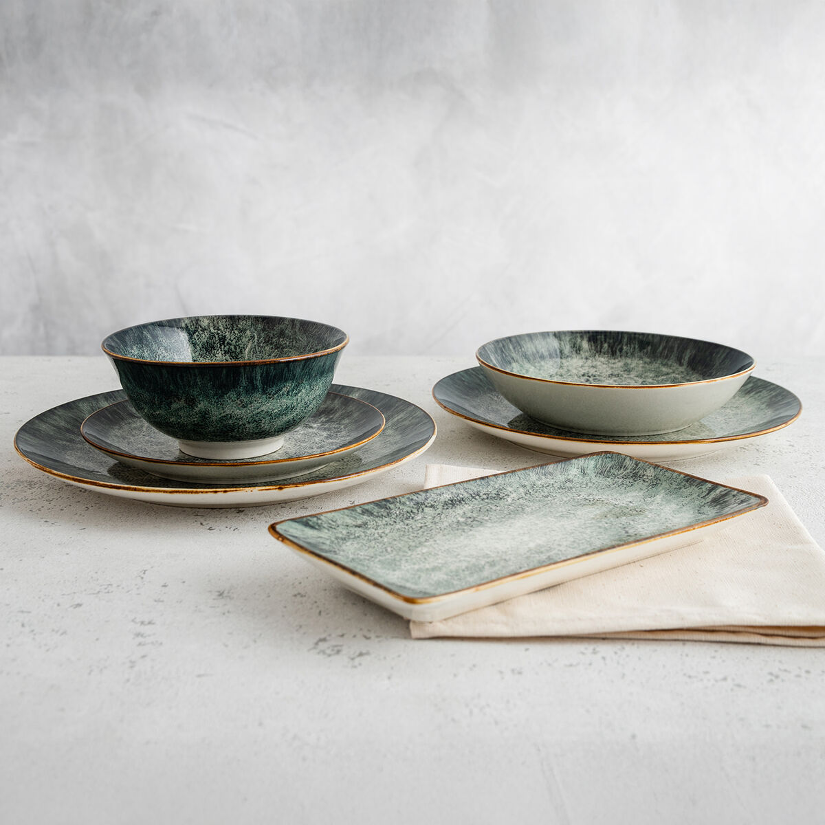 Deep Plate Bidasoa Stela White Ceramic  20 cm (12 Units)