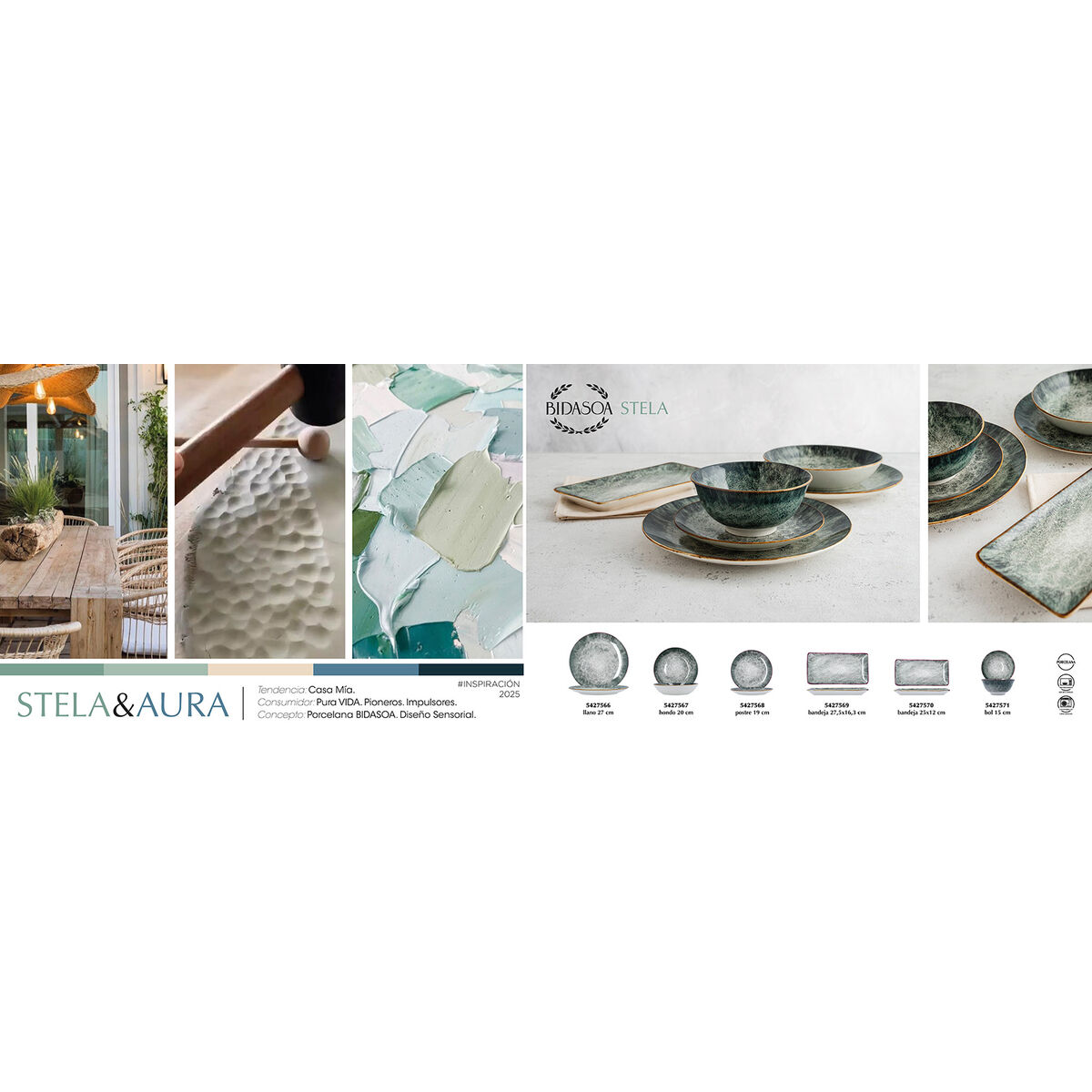 Deep Plate Bidasoa Stela White Ceramic  20 cm (12 Units)