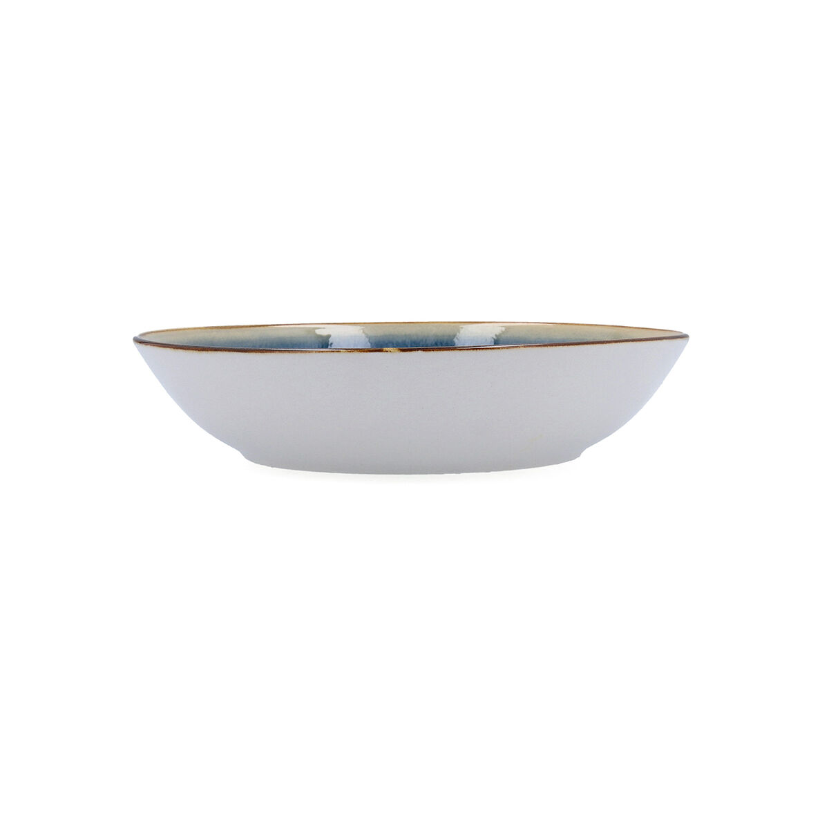 Deep Plate Bidasoa Aura White Ceramic  20 cm (12 Units)