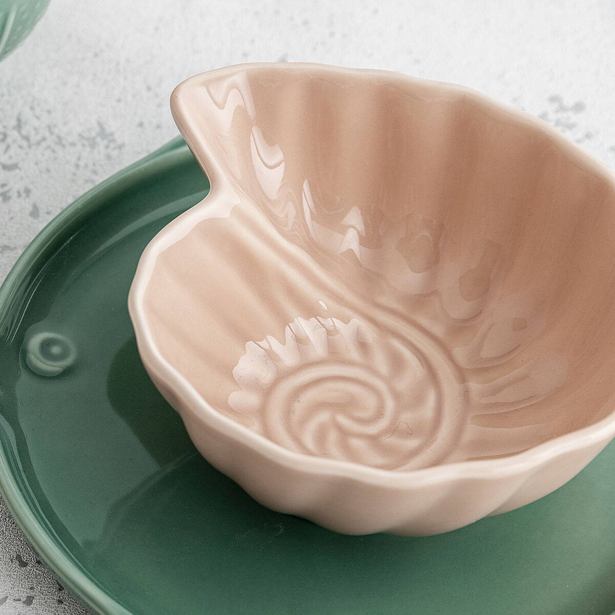Snack Bowl Bidasoa Aura Stela Beige Ceramic 12,5 x 11,5 x 5 cm (6 Units)