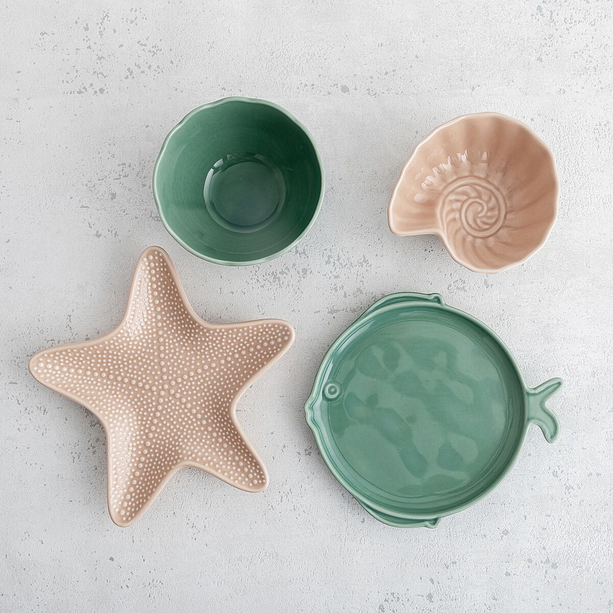Snack Bowl Bidasoa Aura Stela Beige Ceramic 12,5 x 11,5 x 5 cm (6 Units)