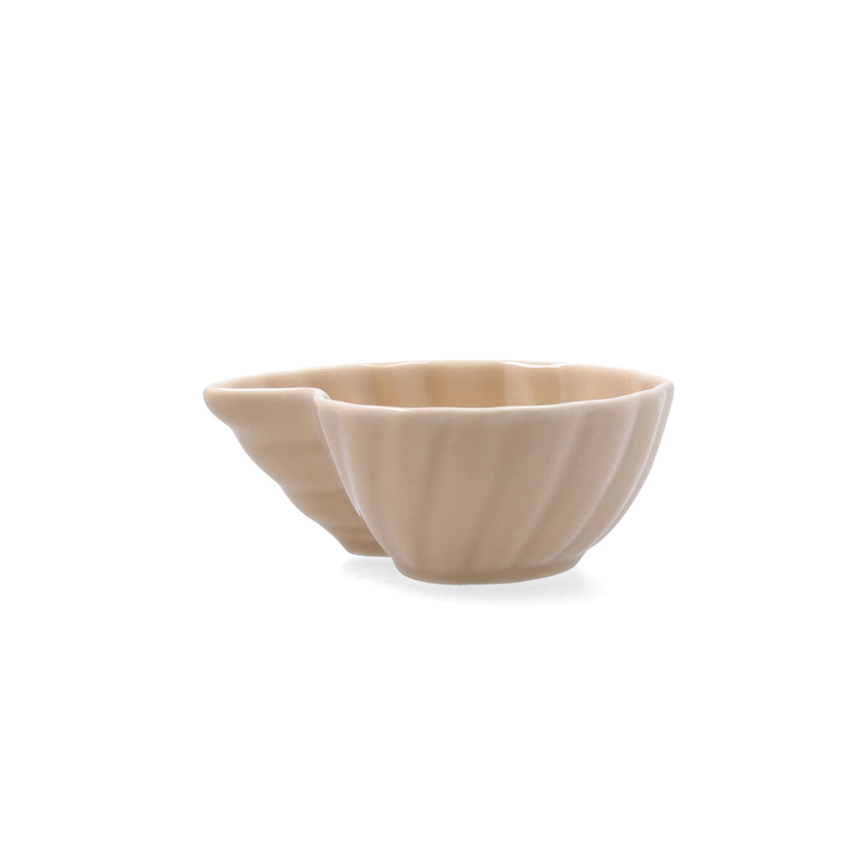 Snack Bowl Bidasoa Aura Stela Beige Ceramic 12,5 x 11,5 x 5 cm (6 Units)