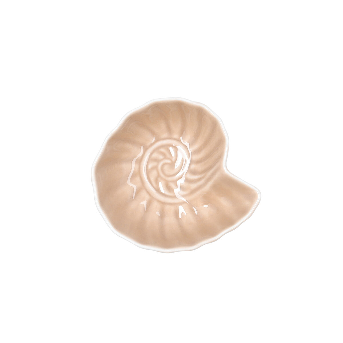 Snack Bowl Bidasoa Aura Stela Beige Ceramic 12,5 x 11,5 x 5 cm (6 Units)