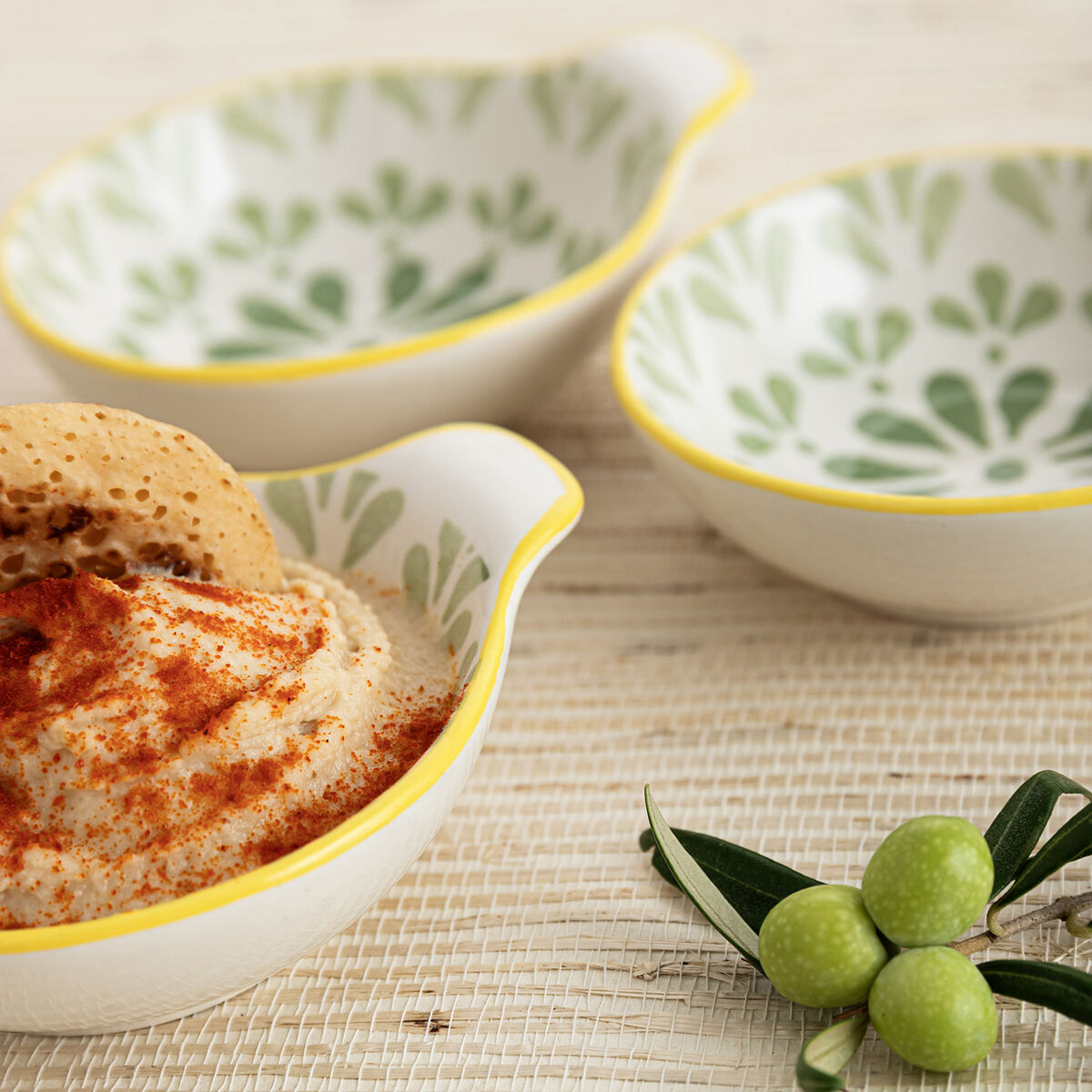 Snack Bowl Quid Velvet Green Ceramic 11,5 x 10 x 3,8 cm (24 Units)