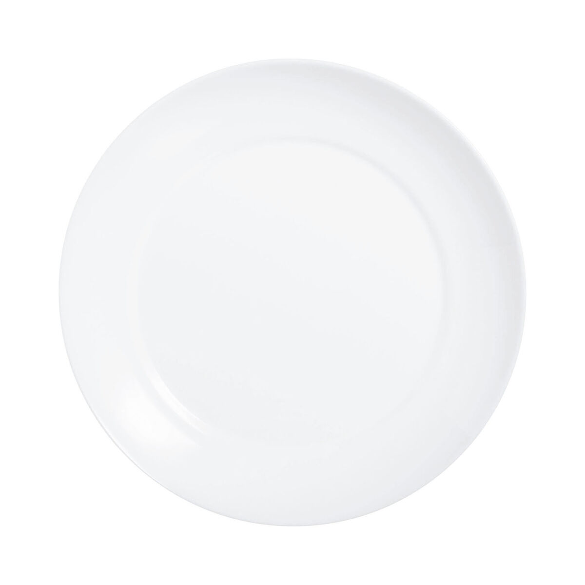 Flat Plate Luminarc Apy White Glass  25 cm (12 Units)