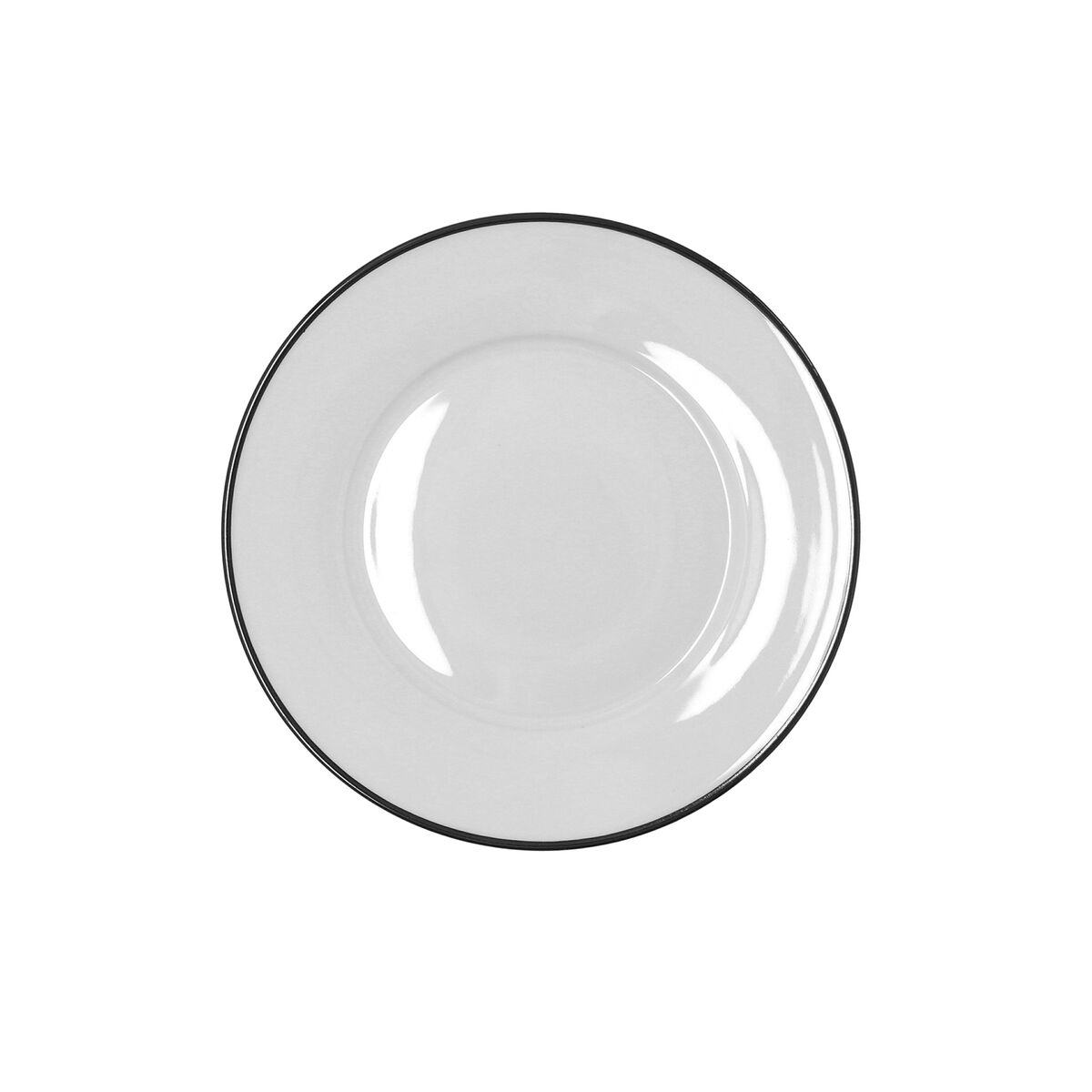 Dessert dish Bidasoa Glacial Filo White Ceramic  19 cm (36 Units)