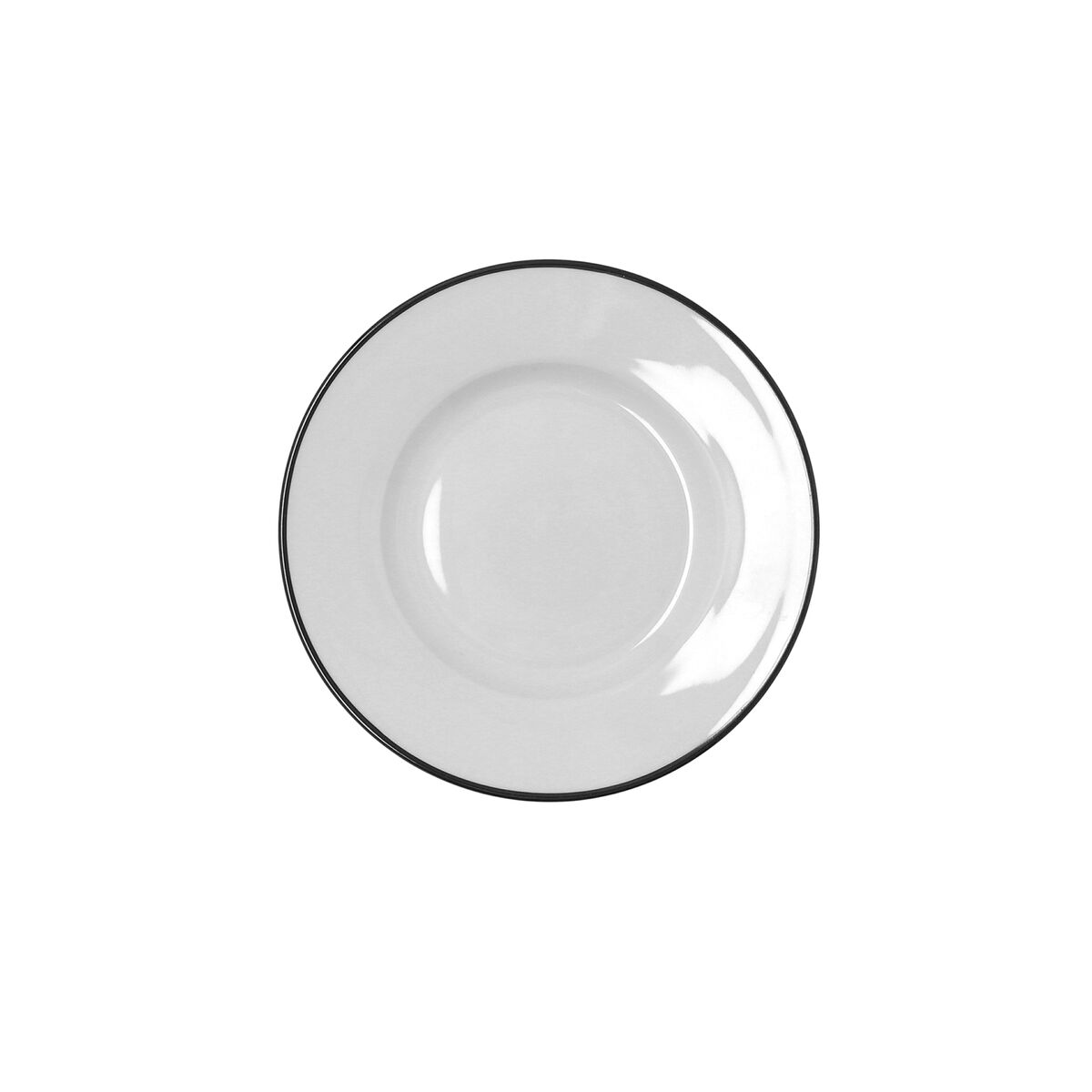 Plate Bidasoa Glacial Filo White Ceramic  16,5 cm Bread (48 Units)