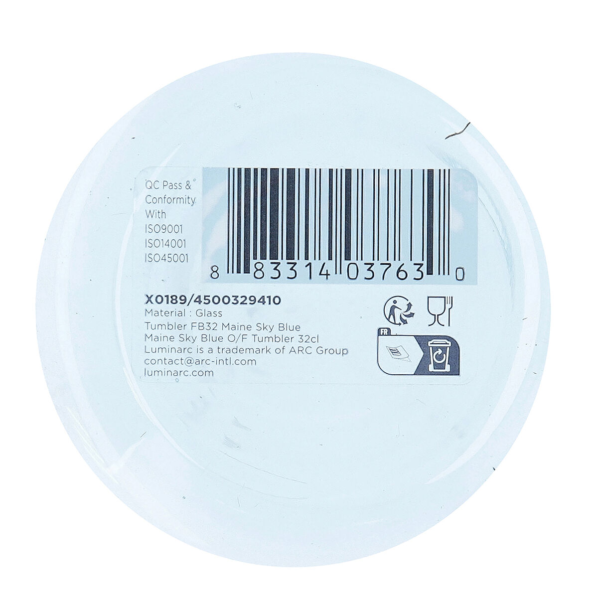 Glass Luminarc Maine Blue Glass 320 ml (6 Units)