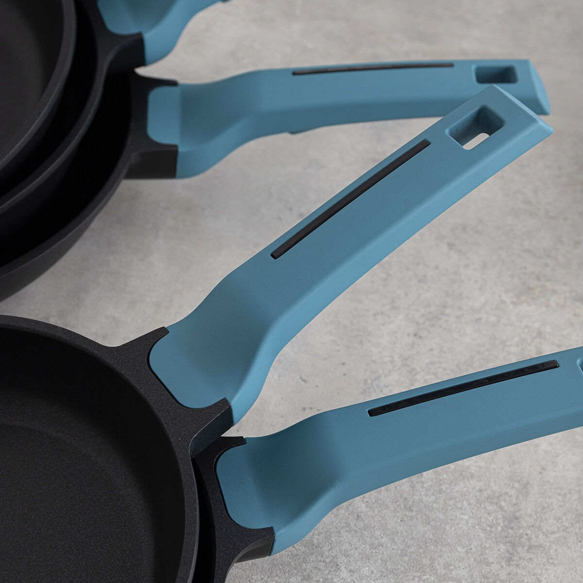 Pan Quid Confort Blue Metal  24 cm (6 Units)
