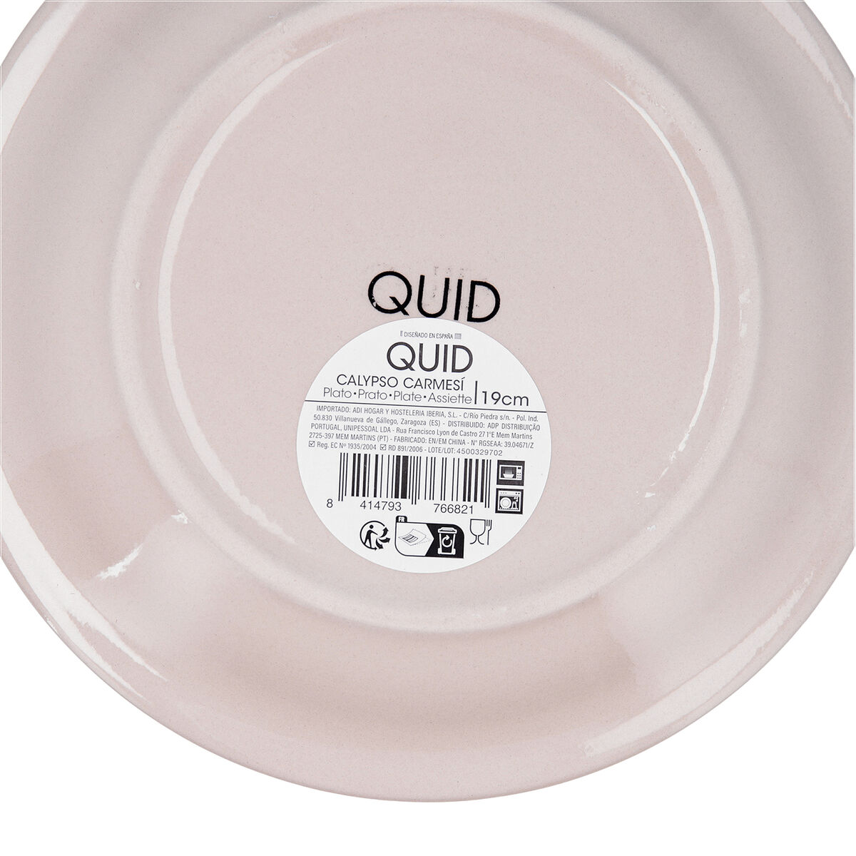 Dessert dish Quid Calypso Terracotta Ceramic  19 cm (12 Units)