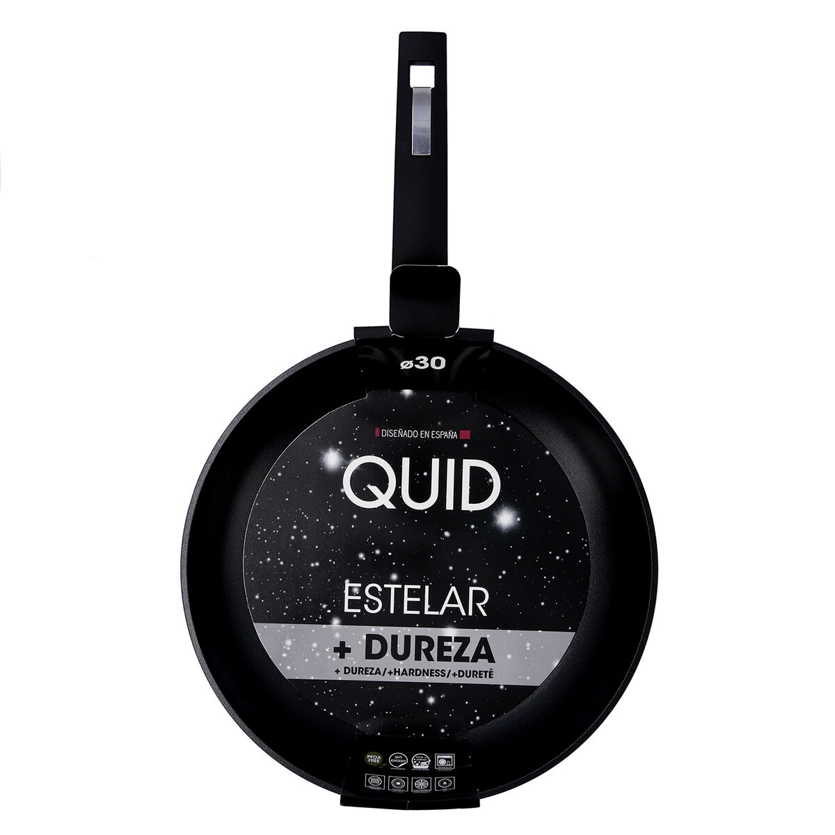 Pan Quid Estelar Black Metal  30 cm (6 Units)