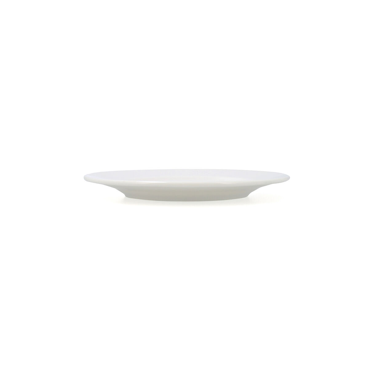 Flat Plate Bidasoa Serenity Hydrozero White Ceramic  21 cm (6 Units)