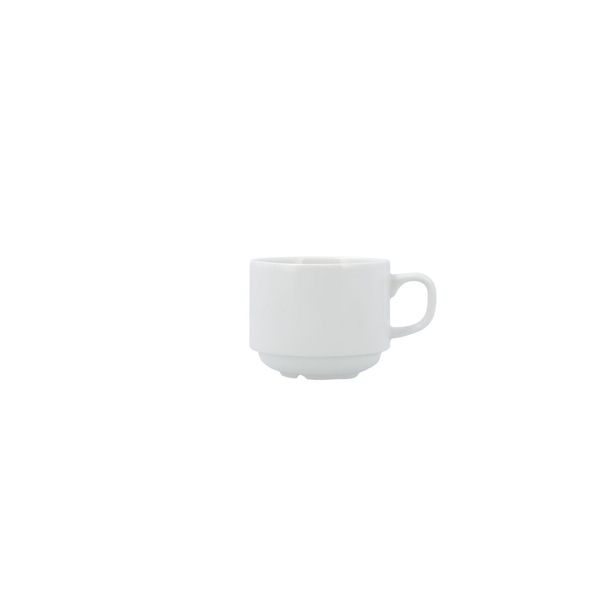 Tea and coffee cup Bidasoa Serenity Hydrozero White Ceramic 200 ml (6 Units)