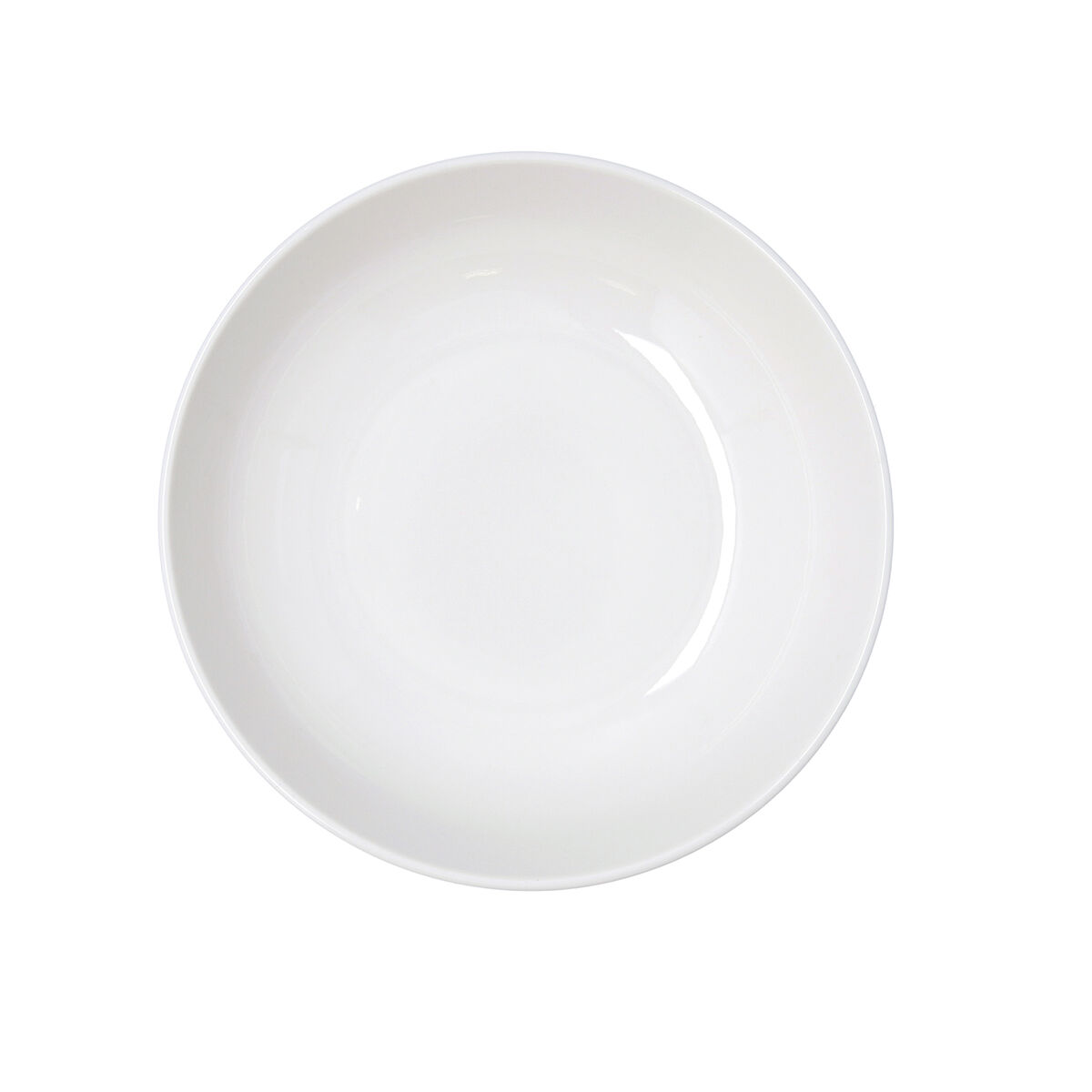 Salad Bowl Bidasoa Serenity Hydrozero White Ceramic  23 cm (6 Units)