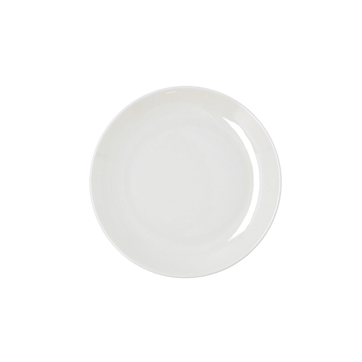 Flat Plate Bidasoa Harmony Hydrozero White Ceramic  19 cm (6 Units)