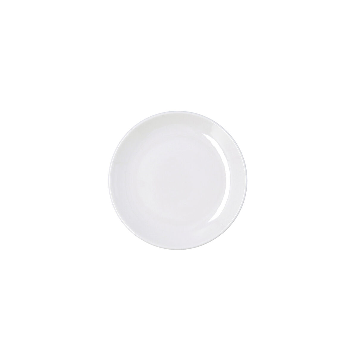 Flat Plate Bidasoa Harmony Hydrozero White Ceramic  15 cm (6 Units)