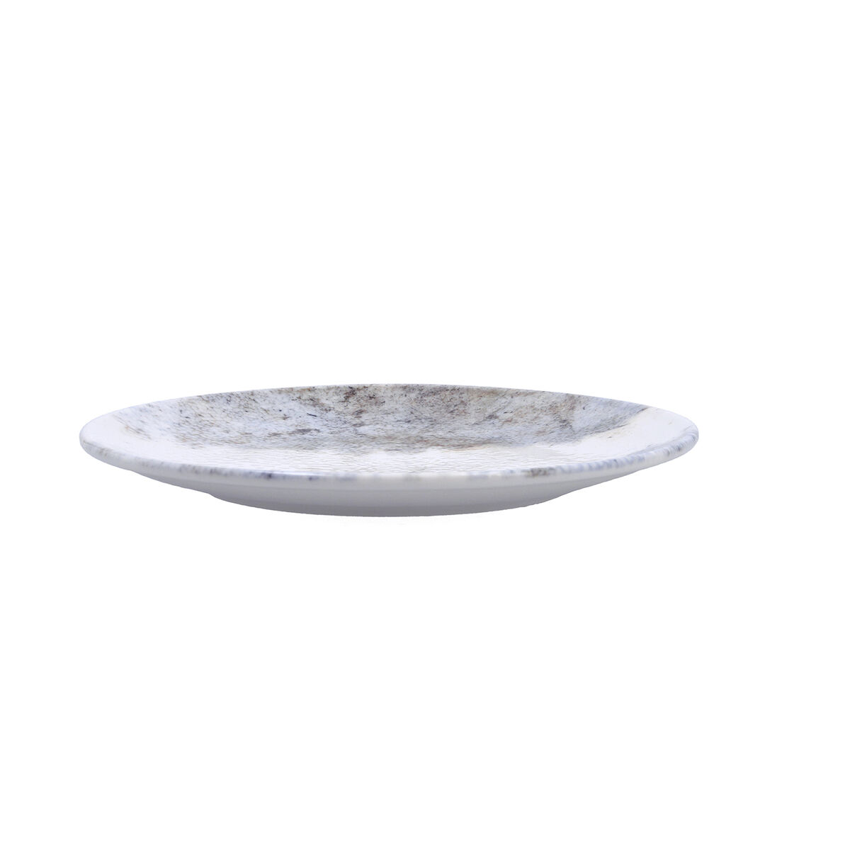 Flat Plate Bidasoa Polaris Hydrozero Beige Ceramic  25 cm (6 Units)