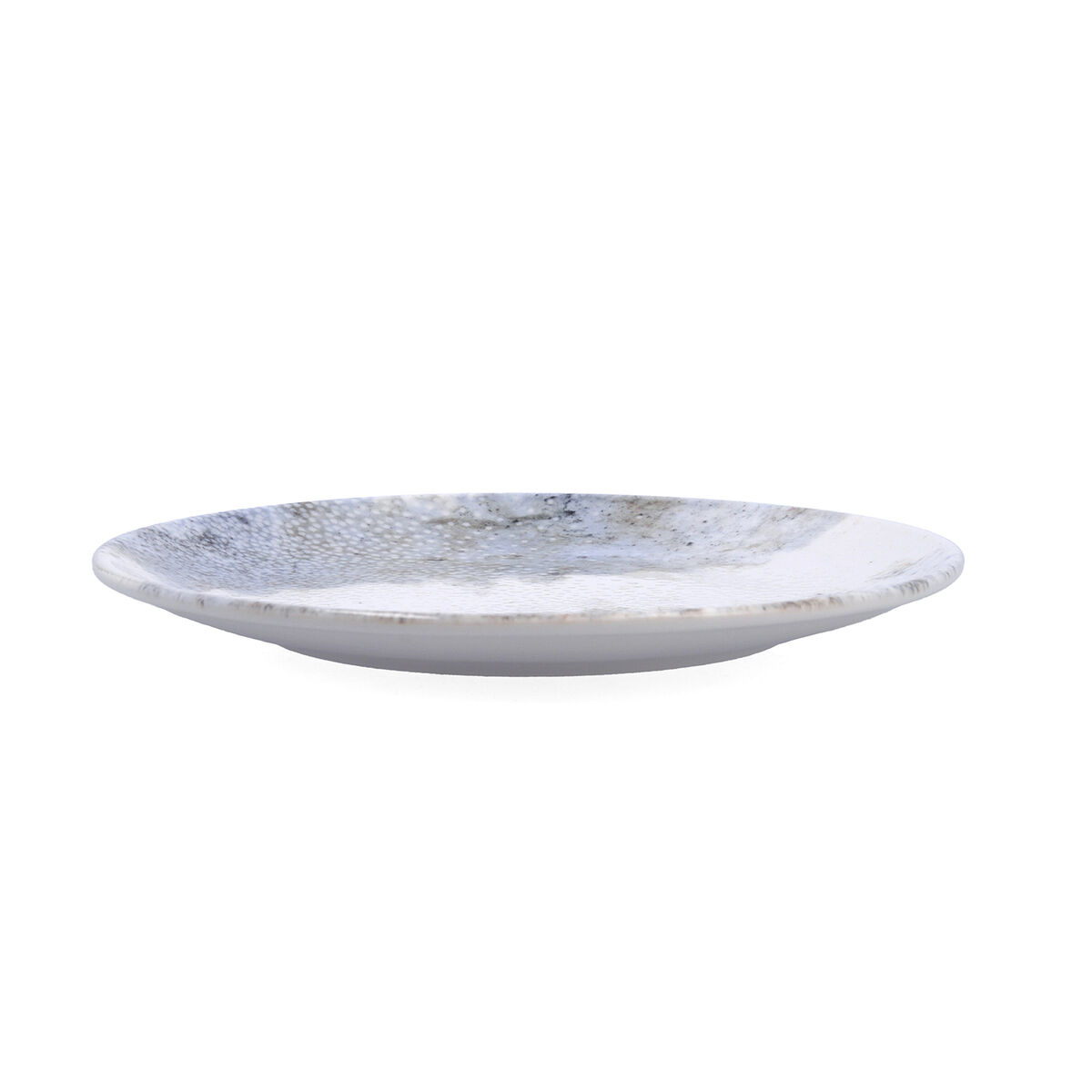 Flat Plate Bidasoa Polaris Hydrozero Beige Ceramic  27 cm (6 Units)