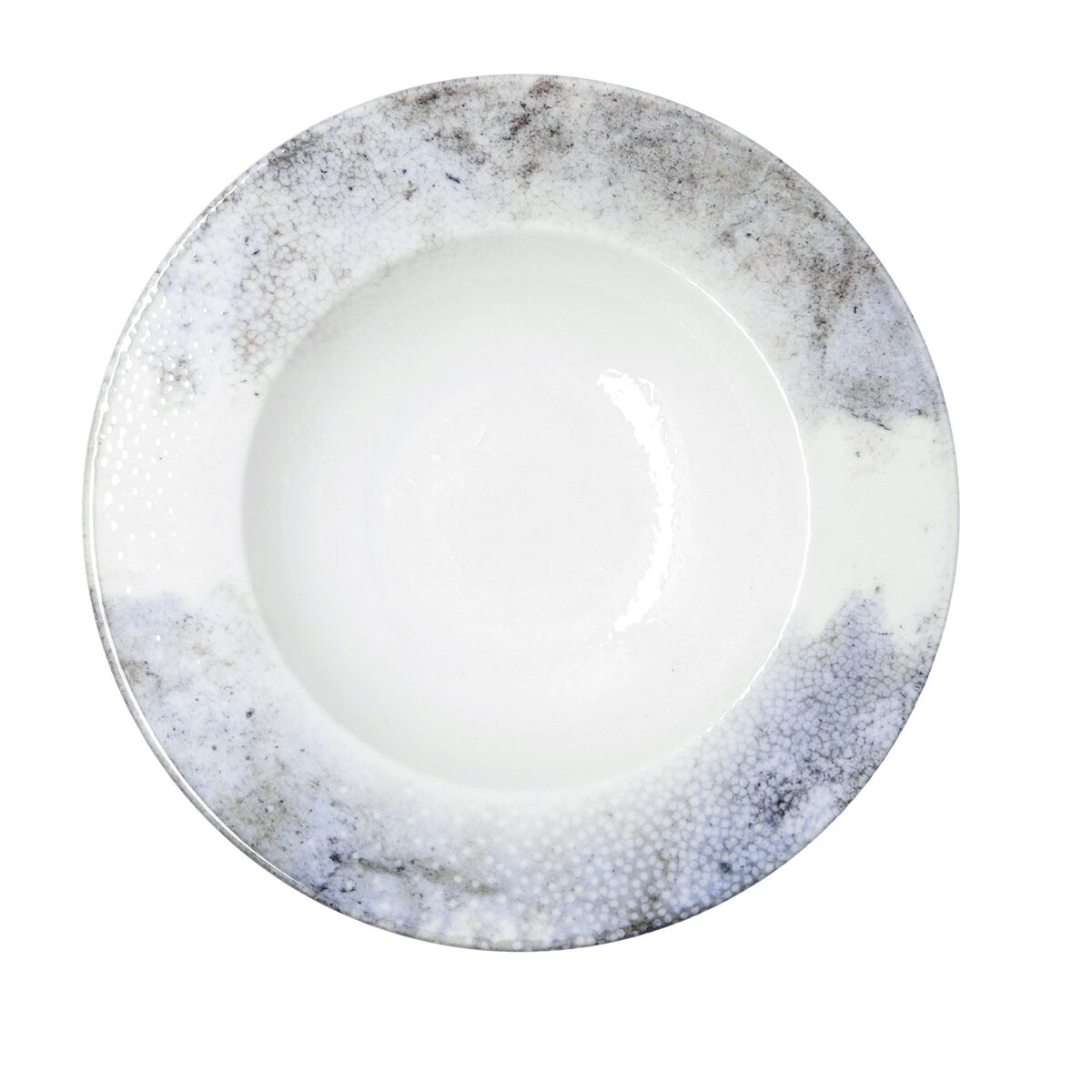 Pasta Dish Bidasoa Polaris Hydrozero Beige Ceramic  30 cm (6 Units)