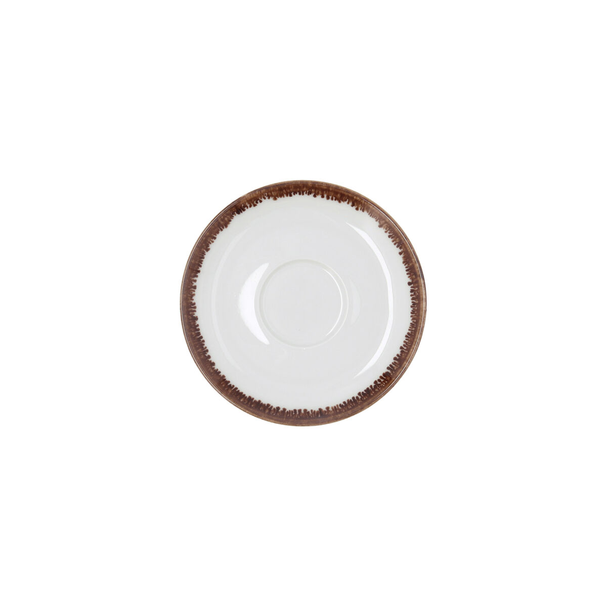 Plate Bidasoa Orion Hydrozero White Ceramic  14 cm Coffee (6 Units)