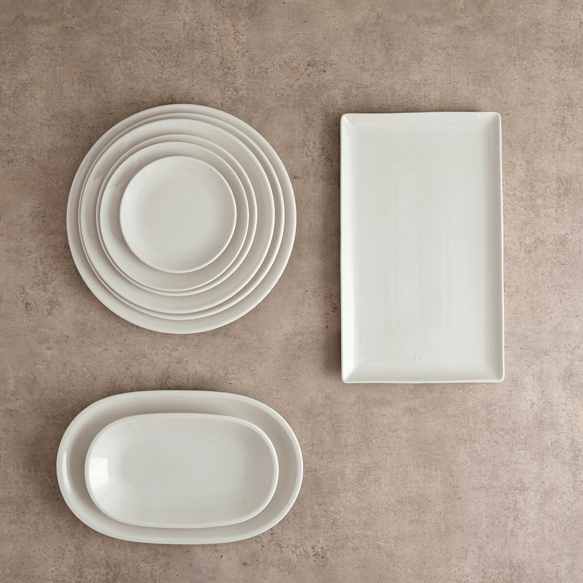 Pasta Dish Bidasoa Harmony Hydrozero White Ceramic  27 cm (6 Units)
