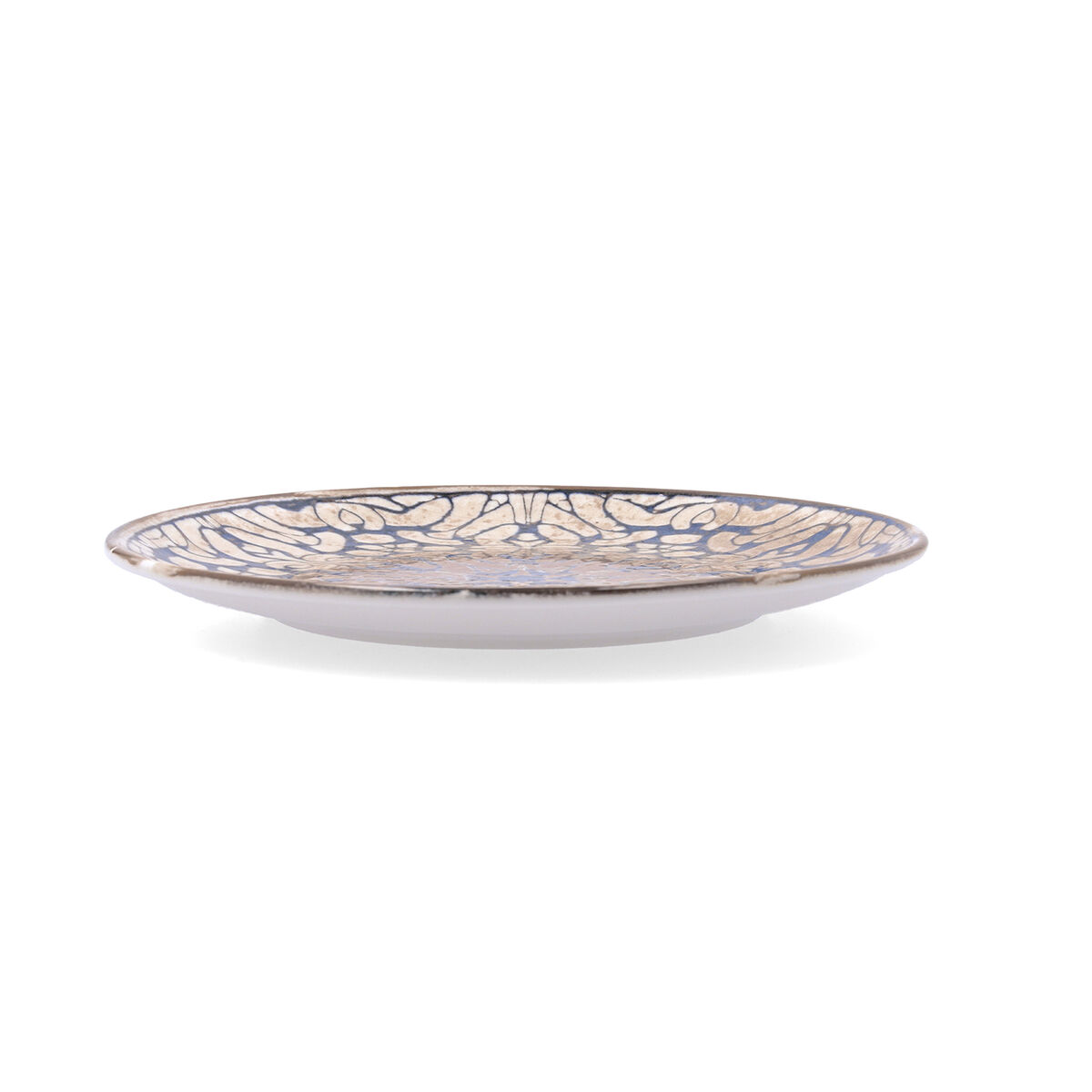 Flat Plate Bidasoa Deneb Hydrozero Brown Ceramic  27 cm (6 Units)