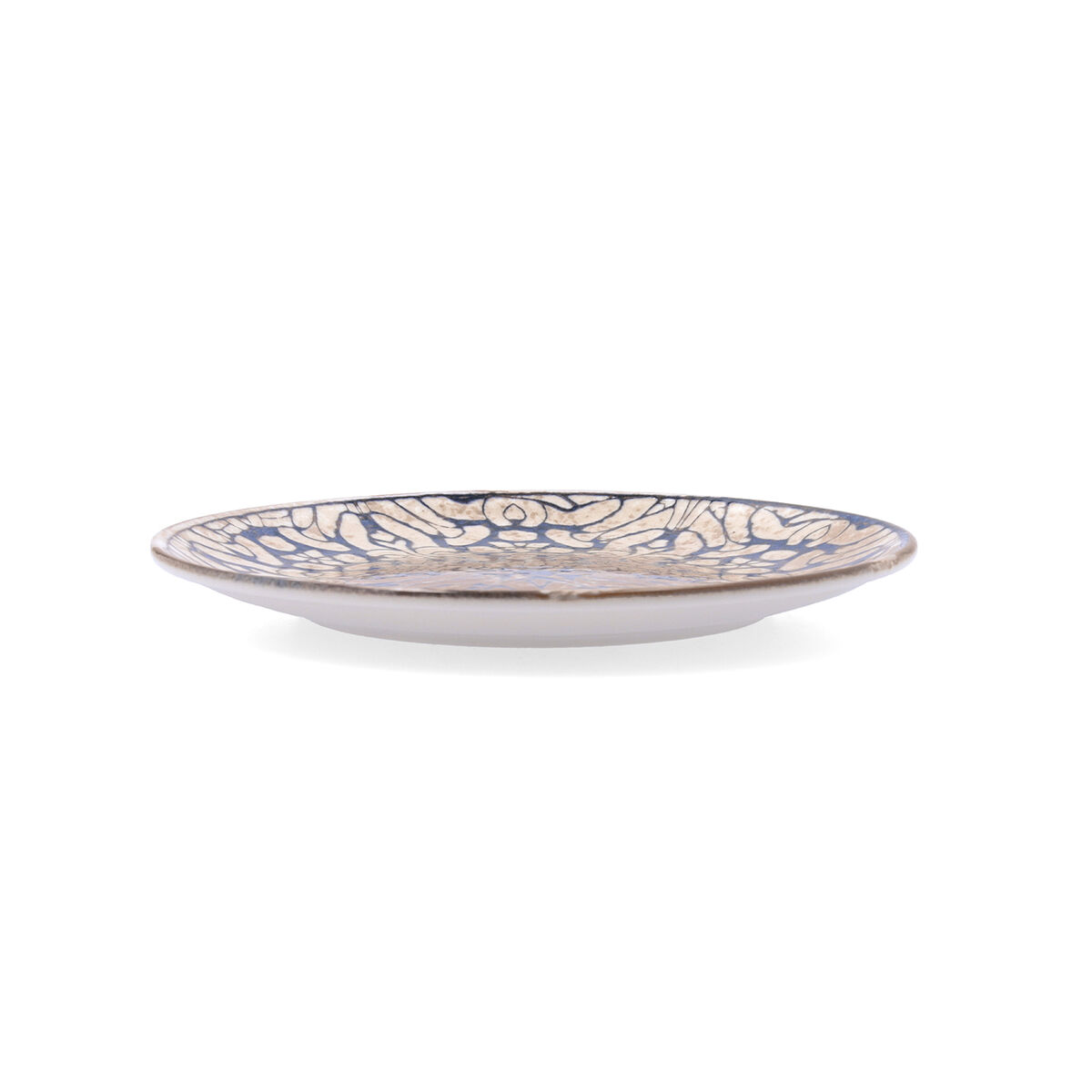 Flat Plate Bidasoa Deneb Hydrozero Brown Ceramic  25 cm (6 Units)