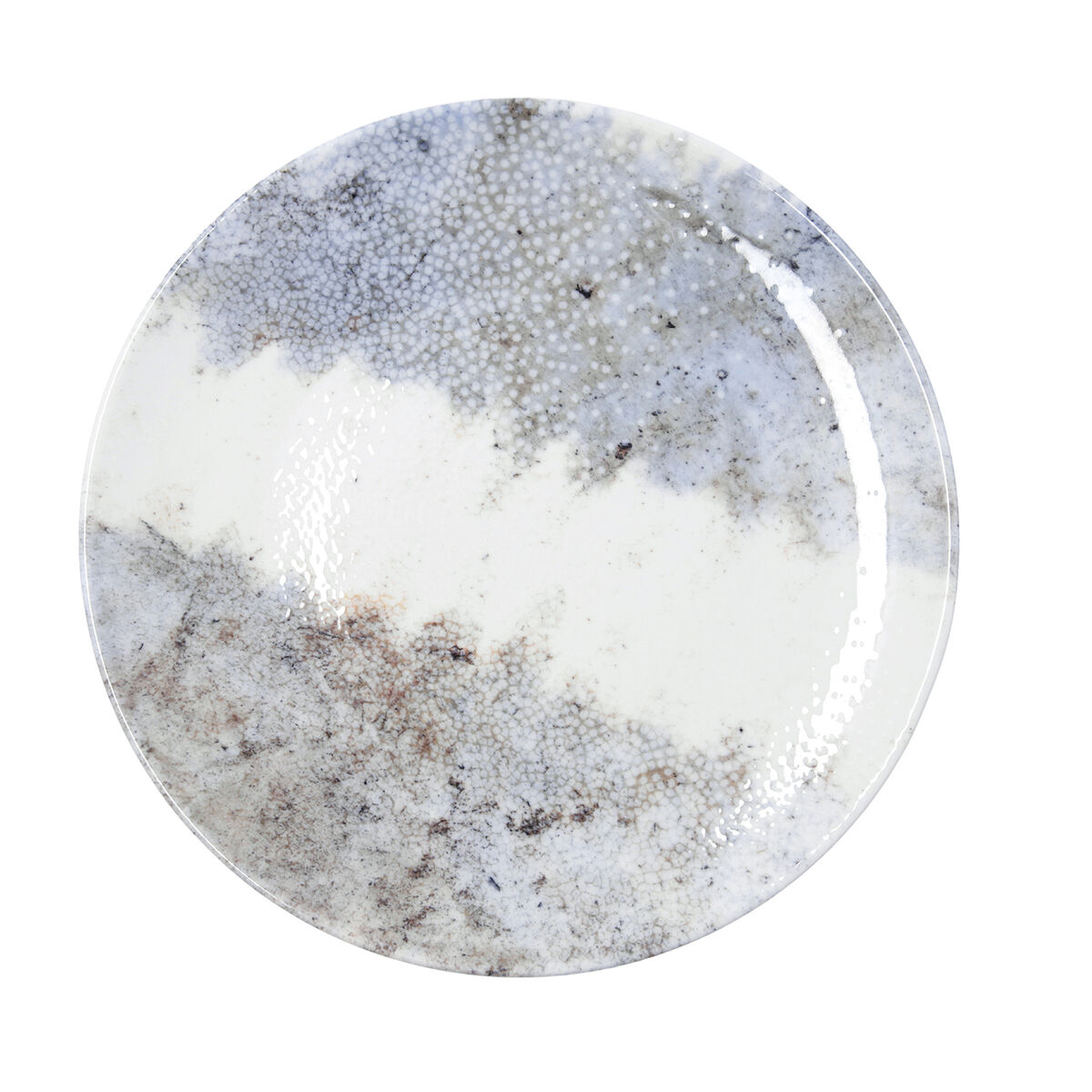 Pizza Plate Bidasoa Polaris Hydrozero Beige Ceramic  30 cm (6 Units)