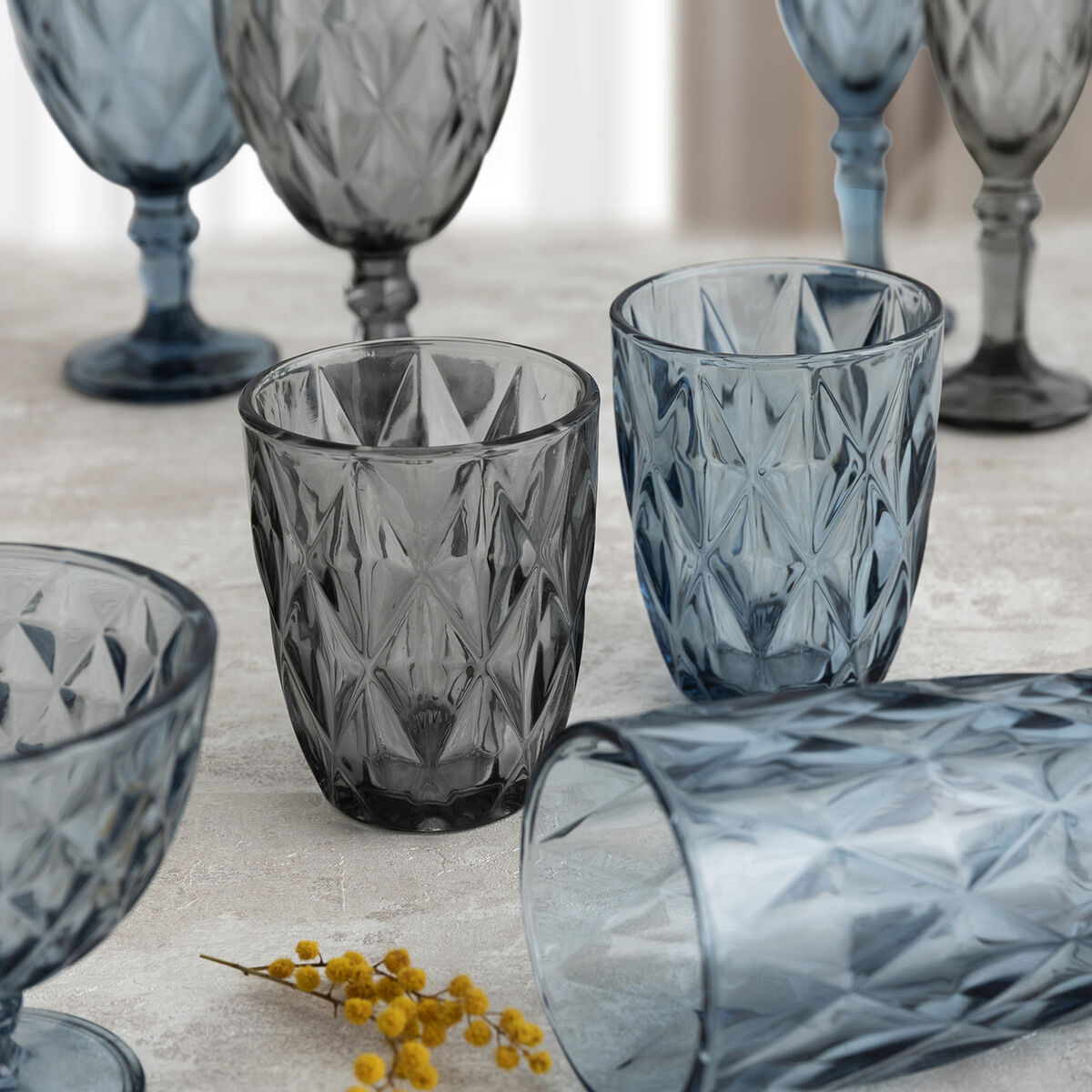 Ice Cream and Milk Shake Glass Quid Maia Grey Glass 300 ml (6 Units)