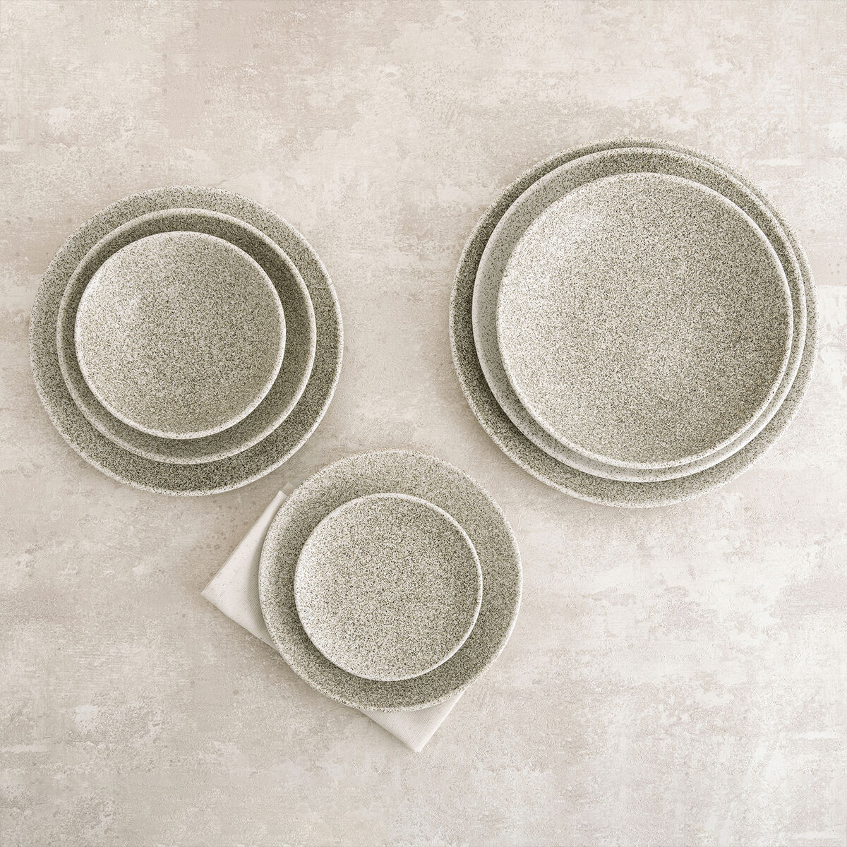 Dessert dish Bidasoa Element Hydrozero Beige Ceramic  21 cm (6 Units)