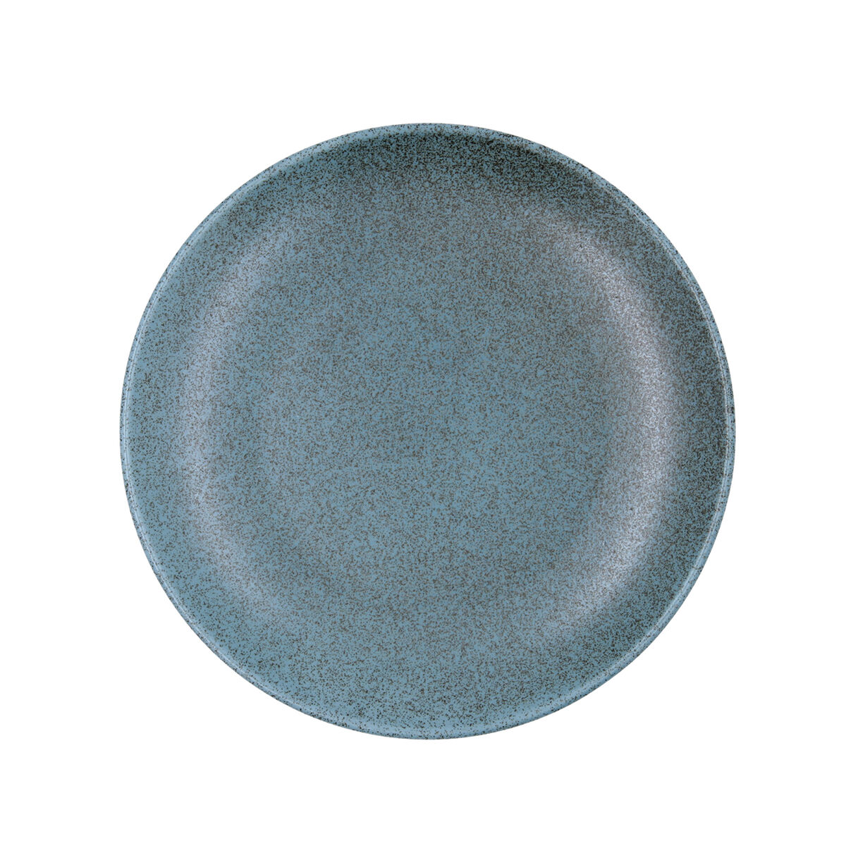 Flat Plate Bidasoa Element Hydrozero Blue Ceramic  25 cm (6 Units)