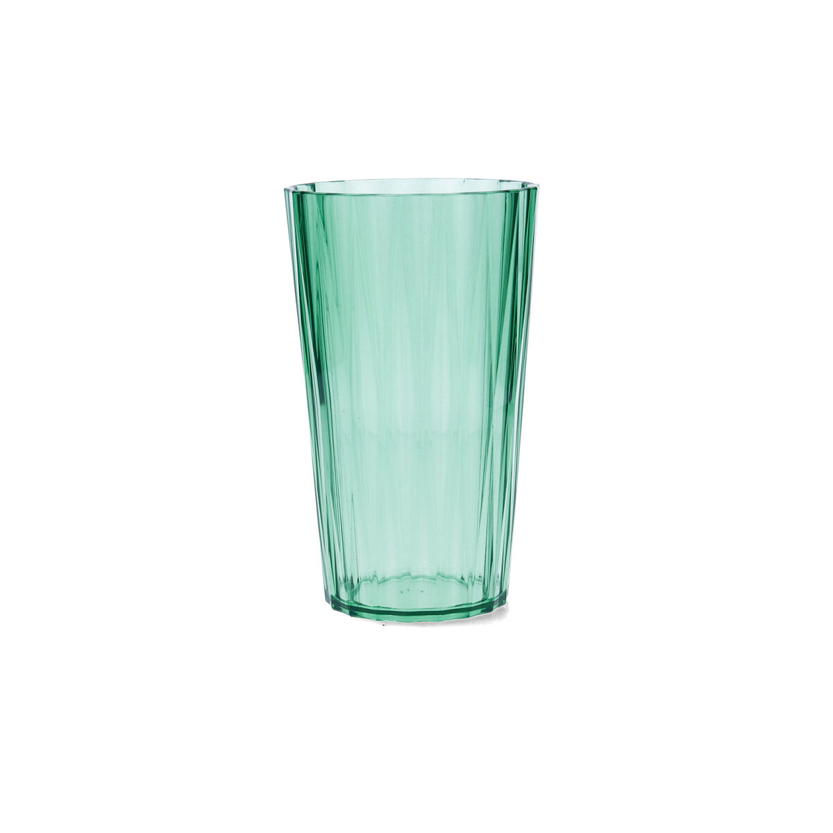 Glass for water Quid Iris Green Plastic 600 ml (12 Units)