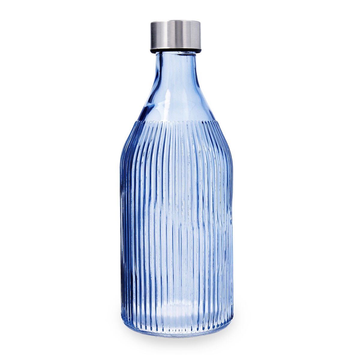 Water bottle Quid Maison Navy Blue Glass 1 L (12 Units)