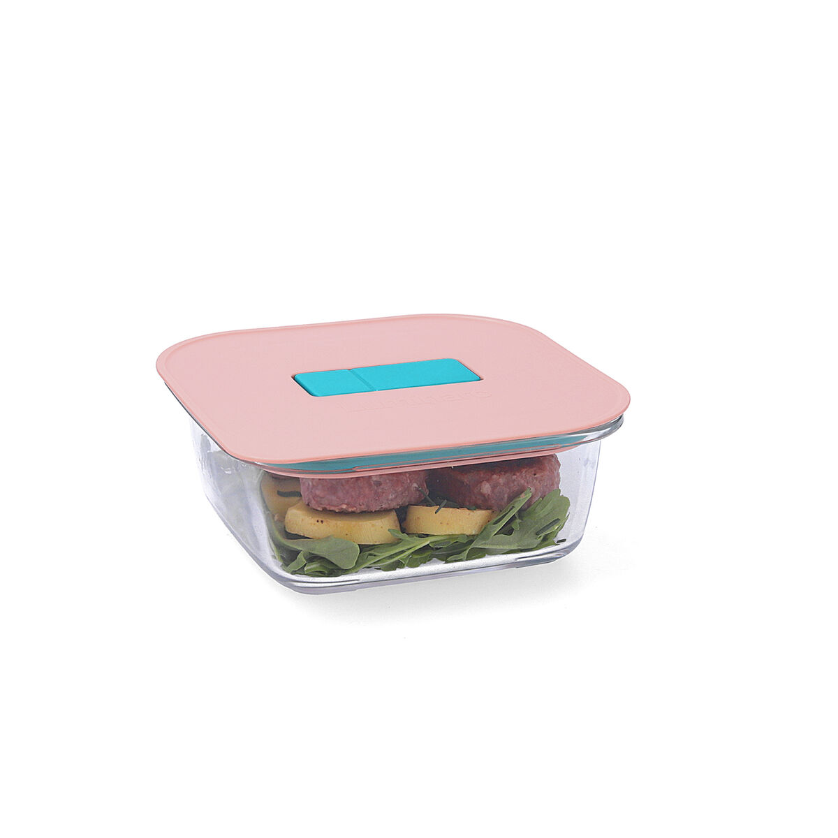 Hermetic Lunch Box Luminarc Joy Orange Glass 800 ml (6 Units)